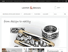 Tablet Screenshot of lesterandbrown.com